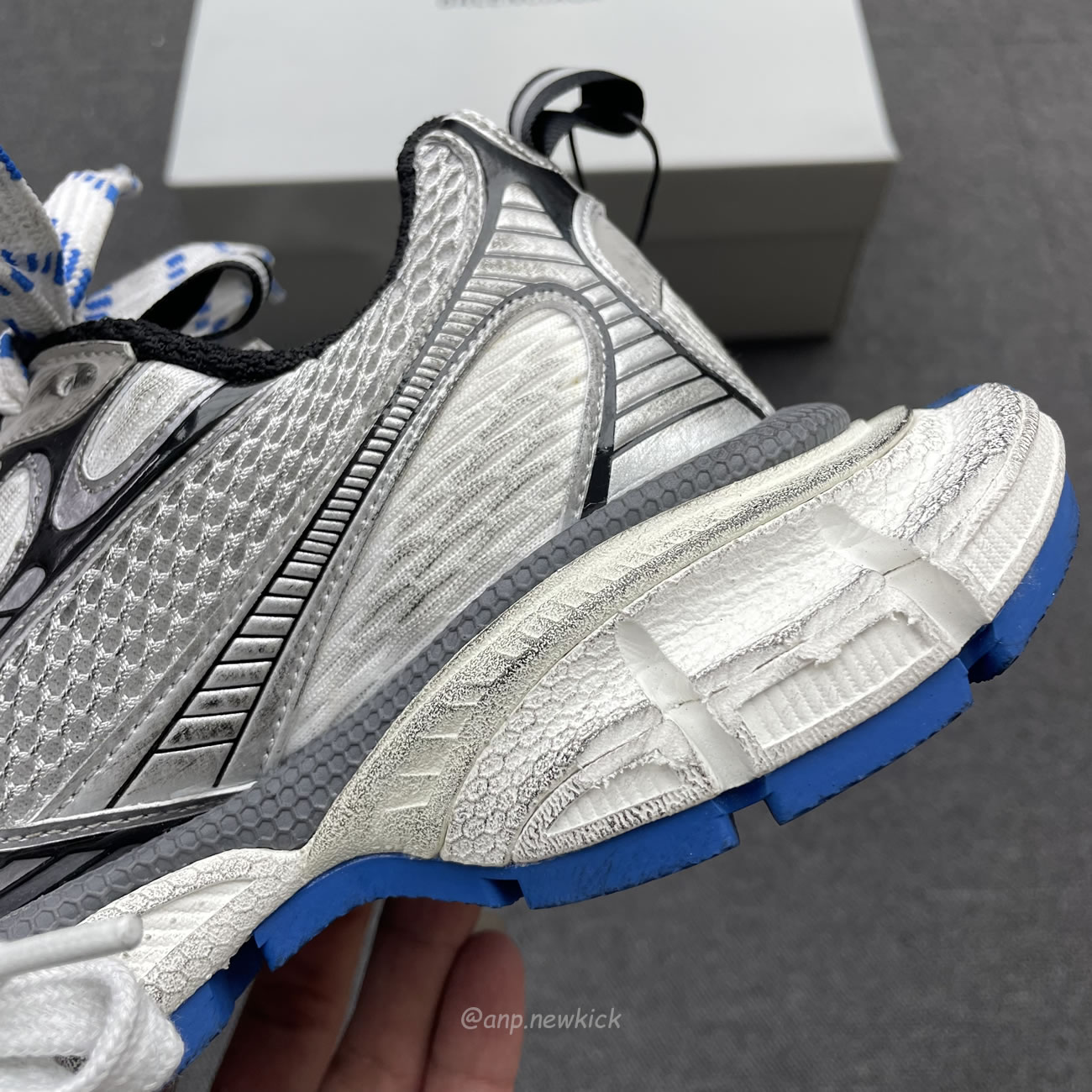 Balenciaga 3xl Trainer Grey White Blue 734731 W3xl7 1214 (10) - www.newkick.vip
